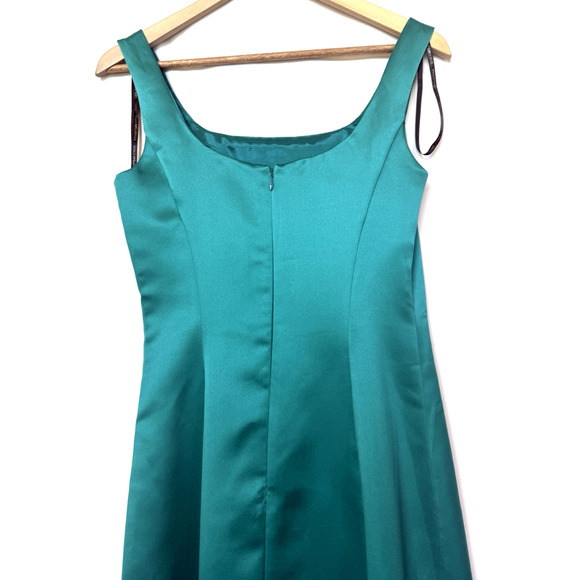 Vintage Scott McClintock Satin Formal Maxi Dress Size 6 Wedding Bridesmaid Event - Picture 7 of 14